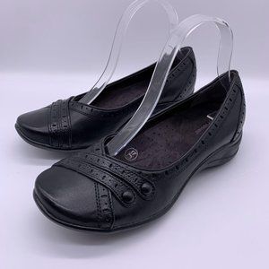 Hushpuppies Womens Black Slip Ons Sz 7.5